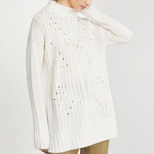 NWT BCBGMaxAzria Turtleneck Sequin Tunic Sweater